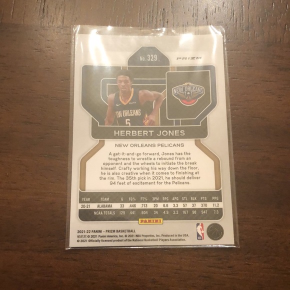 Herb Jones Herbert Jones Green Prizm Rookie Card - Picture 2 of 2